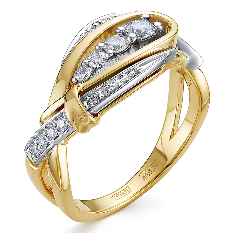 Кольцо, золото, бриллиант, 1-11-1130-301